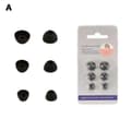 Udskiftnings-ørepropper til Bowers & Wilkins PI8 - 6 silikone-ørepropper (3 størrelser) Black