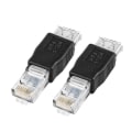 Pikkukuva 2 / 4: 2 kpl USB - RJ45 Naaras A Ethernet Internet RJ45 Liitinadapteri