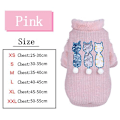 Miniatyrbillede 2 af 5: Kæledyr Kat Hund Tøj Tykkere Varmt Jule Tøj Pink 2XL
