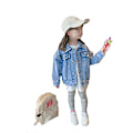 Miniatyrbild 1 av 4: Flickkläder Höst Nya Baby Utländsk Stil Jeansjacka size110
