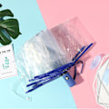 Miniatyrbillede 2 af 4: Blomsterprint Paraply Foldbar Paraply Rejseparaply Vindtæt Paraply Cover Foldbar Let Navy Automatic