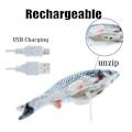 Miniatyrbild 4 av 5: Dansande Fiskleksak för Barn USB Elektrisk Laddning Simulering Interaktiv Hoppande Rörlig Slapp Fisk Barn A