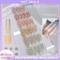 Miniatyrbilde 2 av 5: 15ml Magnetisk Krystall Katteøye Gel Neglelakk Glitter Spar Is Transparent Soak Off a02