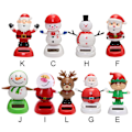 Miniatyrbild 3 av 4: Soldriven Dansande Prydnad Julgran Snögubbe Jultomte Älg Gungande Animerad Dansare Leksak C