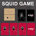 Miniatyrbilde 1 av 4: 8 stk. Squid Game Kortspill Fest Bygging Multiplayer Brettspill Kort Festdekorasjon Julegaver Kort