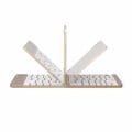 Miniatyrbild 2 av 4: Qwert Trådlöst Bluetooth3.0 Tangentbord Vikbart Slim Tangentbord för Ipad Apple IOS Android (gyllene)