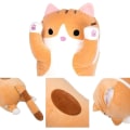 Miniatyrbild 2 av 5: Plush Lång Bomulls-Söt Kattdocka Mjuk Bomullsfylld Sov Kudde Leksak brown 70cm