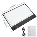 Miniatyrbild 5 av 5: A5 LED Ritbord Spårningsplatta Ljuskopia