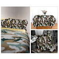 Miniatyrbild 3 av 4: Polycotton Tyg Lapptäcke Sömnad Quilttyger Army Brown