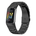 xDfind Tre Pärlor Snabbkoppling Metall Klockarmband Black For Fitbit Charge 6 / 5