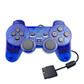 Miniatyrbilde 3 av 4: Kablet Klar Spillkontroller for Playstation 2 Ps2