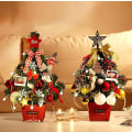 Miniatyrbilde 5 av 5: Mini Kunstig Juletre for Skrivebord 45cm Juledekorasjon GOLD