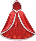 Prinsessekappe med hætte, kostume red 130cm