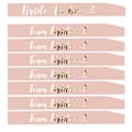 Miniatyrbillede 2 af 4: 9 stk. Polterabend Sashes 8 Bride Tribes 1 Bride Sashes For Classy