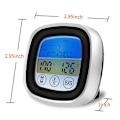 Miniatyrbild 5 av 5: Touchscreen Kötttermometer Matlagningstermometer BBQ Grill Röktermometer Timer Varning Matlagning Bakning Ugn Digital Termometer
