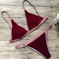Miniatyrbild 4 av 4: Sexig Dam Bikini Baddräkt Vadderad BH Badkläder Strandkläder Bandage Baddräkt Trikini Set M