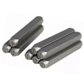 Miniatyrbillede 8 af 8: 37 stk. Stempelsæt i stål 26 bogstaver 9 tal 1 symbol 1 hjerteform Bærbar læder metal stempel punch 0.1