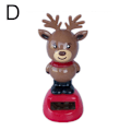 Miniatyrbild 2 av 4: Soldriven Dansande Prydnad Julgran Snögubbe Jultomte Älg Gungande Animerad Dansare Leksak D