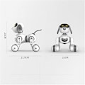 Miniatyrbillede 3 af 4: Fjernstyret Robot Hundelegetøj til Elektroniske Kæledyr 22cm - Hvid