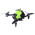 Miniatyrbild 4 av 5: Fpv drönare kropp topplock övre skal ersättningsfodral för dji fpv combo tillbehör Black