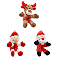 Miniatyrbild 5 av 5: Jul Bit Ljud Söt Jultomte Älg Plyschleksak För Hund Interaktiv Santa Claus