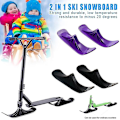 Miniatyrbild 4 av 4: 2-i-1 Ski Snowboard Slädtillbehör För Snöskoterrhjul