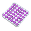 Miniatyrbillede 1 af 5: Firkantet Form Tryk Boble Simple Dimple Fidget Legetøj Purple