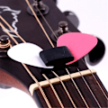 Miniatyrbild 1 av 5: Ny Svart Gummi Plektrumhållare Kompatibel med Gitarr Bas Söta Gitarrtillbehör