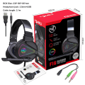 Miniatyrbilde 4 av 5: F16 RGB Gaming Headset, Kablet Headset For Datamaskin Laptop Nettbrett