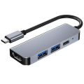 Pikkukuva 1 / 2: 4-in-1 Type-C - HDMI PD USB3.0 -telakointiasema-adapteri Macbook HD TV:lle