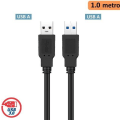 Miniatyrbild 1 av 3: USB 3.0 Typ A hane till Typ A supersnabb överföringskabel