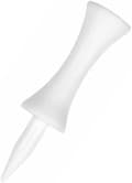 100 golftees i plast, korte golftees (51 mm hvite)