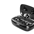 Miniatyrbilde 3 av 3: Tribit Flybuds 3 Bluetooth In-Ear Hodetelefoner, Hurtiglading, Blå Black