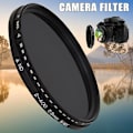 Miniatyrbillede 2 af 5: Fader Variabelt ND Filter Justerbart ND2 til ND400 Neutral Density Kompatibelt med Kameraobjektiv 72mm