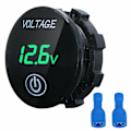 Miniatyrbild 1 av 4: Bil Voltmeter Mätare Volt Spänningsmätare Display Green