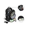 Miniatyrbild 2 av 5: Basketboll Sport Ryggsäck Utomhus Stor Kapacitet Fritid Fitness Ryggsäck black