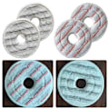 Miniatyrbilde 1 av 5: 4 stk. Erstatningsmoppekluter for VILEDA Spin & Clean 161822 Vaskbar Mikrofiber Mopp Refill Tilbehør Rengjøringsverktøy Deler