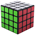 Miniatyrbillede 1 af 3: 4x4 Speed Rubik's Cube Sort Base Magisk Rubik 6 Farve Puslespil