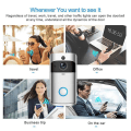 Miniatyrbild 2 av 5: Wifi Smart Video Dörrklocka Intercom Smart Kamera Dörrklocka Pir Detektering Kamera Mörkerseende Hem Säkerhet Video Dörrklocka Black