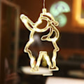 Miniatyrbillede 2 af 3: Julepynt LED sugekop lys juletræ klokker snefnug