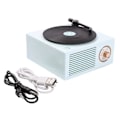 Pikkukuva 2 / 5: Bluetooth-langaton kaiutin, retro vinyylilevy CD-tyylinen soitin. Blue