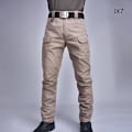 Pikkukuva 4 / 4: Ix7 Miesten Slim Straight Erikoisjoukkojen Taistelu Army Fanien Työvaatteet Hengittävät Housut Army Green Army Green