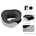 Miniatyrbild 2 av 4: Ny Rese U-formad Kudde, Memory Foam, Cervical Kudde, Långsam R light gray