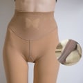 Miniatyrbilde 2 av 4: Vinter Varme Strømpebukser Leggings Høy Midje Tykke Elastiske Strømpebukser For Kvinner Jenter Nye Coffee With Feet 360g