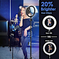 Miniatyrbillede 4 af 4: Selfie Ring Light med Tripod Stativ style1