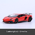 Pikkukuva 3 / 5: 1:24 Lamborghini LP750 4 SV painevalettu metallinen lasten lelu poikaystävälle lahjaksi simulaatio seosauto (Punainen)