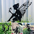 Miniatyrbilde 1 av 3: Fairy Garden Metall Jern Håndverk Anheng Hagedekorasjon Innendørs Og Utendørs Ornamenter Interessant C