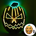 Miniatyrbild 2 av 3: Halloween Mask Lyser Upp, Hacker Purge Mask, Läskig Led Mask