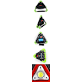 Miniatyrbillede 3 af 4: LED COB USB Solar Arbejdslampe Advarselslampe 5 Tilstande Udendørs Camping Nødlanterne