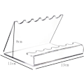 Miniatyrbillede 2 af 3: stk. transparent akryl penholder, pen stativ, display stativ, makeup børsteholder, organizer, børste tørrestativ, 12 huller akryl pen stativ